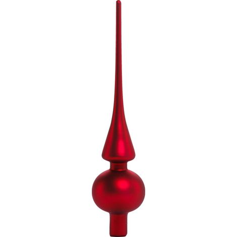 TrendLine Christbaumspitze 26 cm Glas Rot Baumspitze Weihnachtsbaumspitze (1/3)