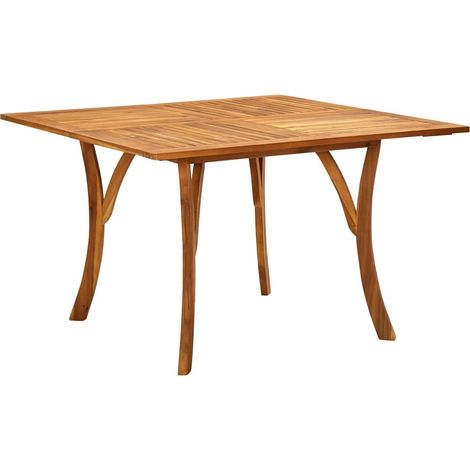 Mesa de jardín de madera maciza de acacia 120x120x75 cm vidaXL (1/5)