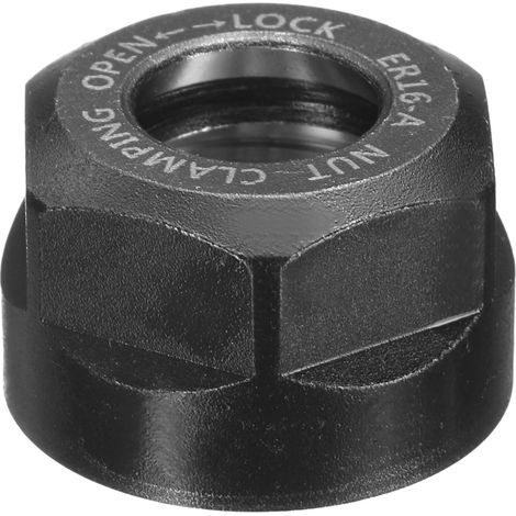 ER16-A(M22) Type Ecrou De Serrage De Pince Acier Allie 40Cr Noir (1/5)
