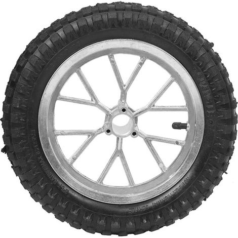 Jeffergarden Roue de pneu avant et arrière de moto 12,5 x 2,75 pouces avec jante, convient pour Coolster 49cc 2 temps Mini Dirt Bike