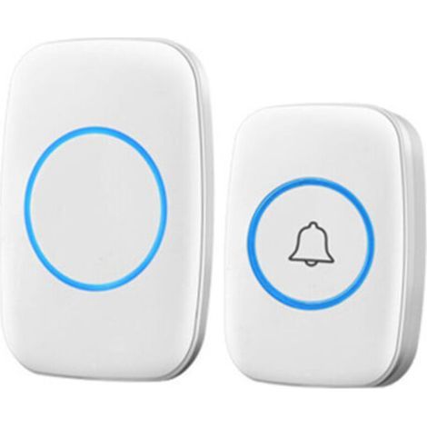 Wireless Doorbell, Waterproof Wireless Door Chime with 3 Volume Levels and 38 Melodies for Home -- Trimec (1/4)