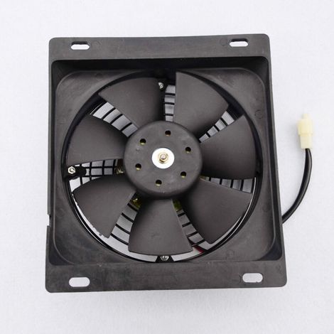 Ventilateur de radiateur à sept pales refroidi par eau, pièces de modification pour VTT/buggy de plage/moto, ventilateur de refroidissement auxiliaire haute efficacité avec support/contrôle de tempéra (1/4)