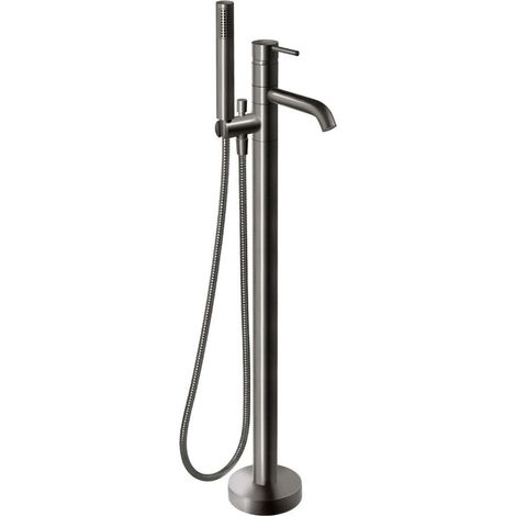 Novaservis Ferro Ciriculus - Mitigeur de baignoire pour montage au sol, avec corps, avec accessoires, gun metal BCK11FGM (1/2)