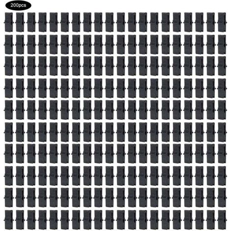 200 Pcs Pince à film, Serre Film Clip Fixation Pince Serre Accessoires pour Filet En Plastique Film À Effet de Serre omentum (1/5)