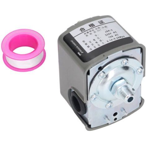 Pressostat de pompe à eau interrupteur de contrôle de pression réglable 1/4in NPT filetage mâle AC220V 10A (1/5)