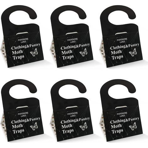 Lot de 6 pièges à mites – Noirs - Lot de 6 pièges à mites – Noirs - Lot de 6 pièges à mites – Noirs (1/5)