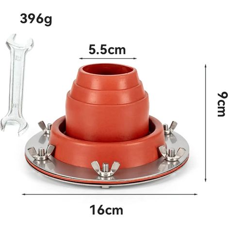 Support de poêle de tente en acier inoxydable, fixation pour poêle à bois, protection ignifuge, compatible avec les réchauds de camping portables. (1/5)