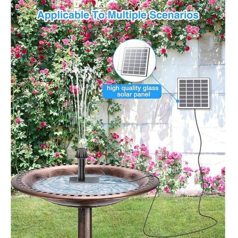 Fontaine Soire Pompe,2026 Upgraded Fontaine Exterieure de Jardin mit 9,84ft Fil,Soire Flottant Extérieur Bnc Soire (1/5)