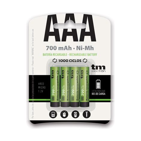 Pilas Recargables TM Electron R03 Ni-Mh (1/5)