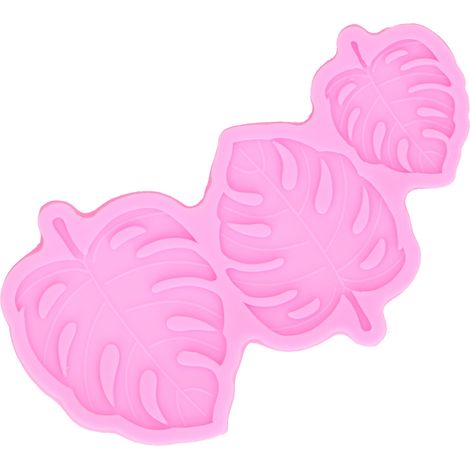 Moule en feuille en silicone alimentaire non toxique pour gâteaux et crèmes glacées, rose (1/5)