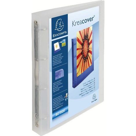 Exacompta 51568E carpeta de cartón A4, A4+ Transparente, Blanco