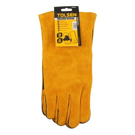 Guantes de soldador color amarillo TOLSEN (1/2)