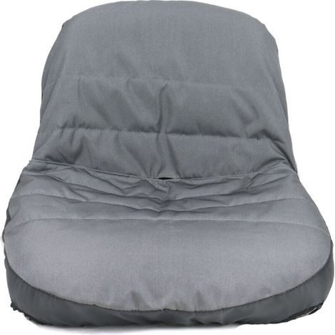 Housse de siège de tracteur de tondeuse à gazon universelle housse de rangement rembourrée coussin de confort moyen (1/4)
