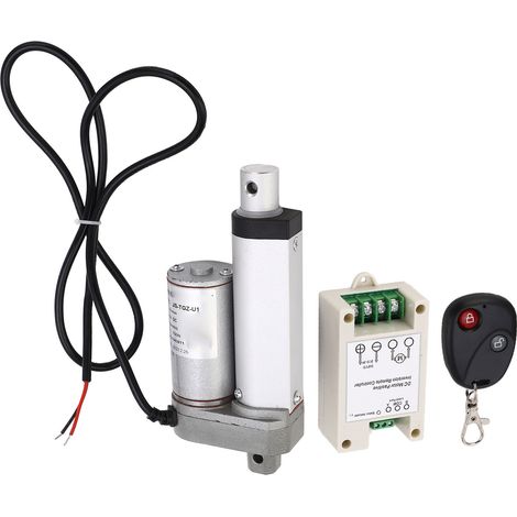 50 mm Hub 750 N weißer 12 VDC Linearantrieb mit Fernbedienung und Steuerung, Aluminiumlegierung für Bett und Sofa.