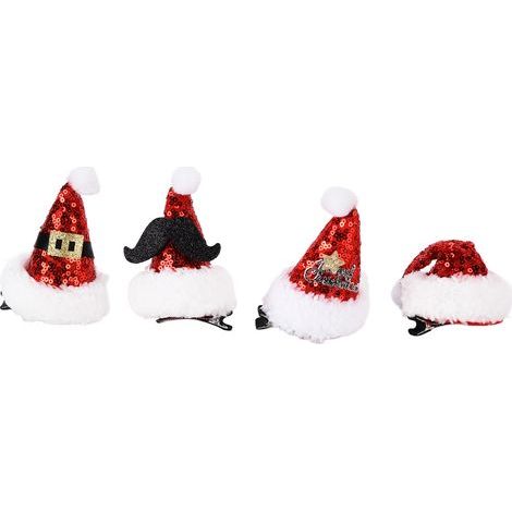 niedliche Weihnachtshaarnadeln, glatte Oberfläche, weich und angenehm zu tragen, festliche Accessoires (1/5)