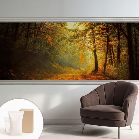Carta Da Parati Non Tessuto - Di Alta Qualità Per Il Soggiorno La Cucina - Tendenze Moderne - Vlies Ecologico Paesaggio autunnale 250x104 cm (1/5)