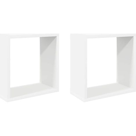 Maison Exclusive - Würfelregale 2 Stk. Weiß 30x15x30 cm (1/5)