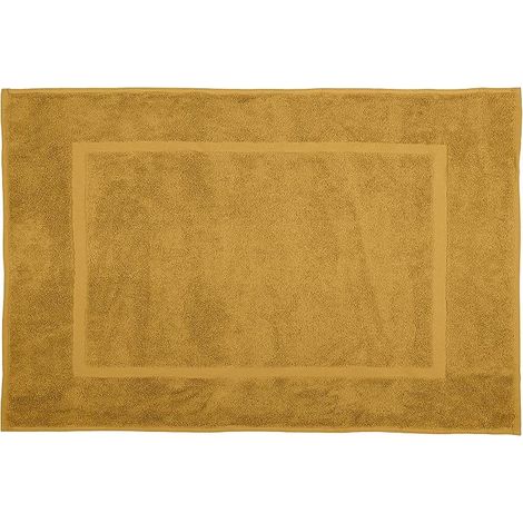 Tapis de Bain uni 45x70 cm - Confort & Absorption - 45x70cm - Moutarde