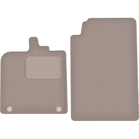 Tapis en velours beige pour : Smart Fortwo II à hayon (2007-2014) (1/5)