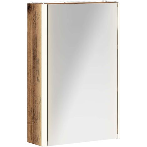 Badezimmerspiegelschrank Altholz 33 x 11,5 x 50 cm vidaXL