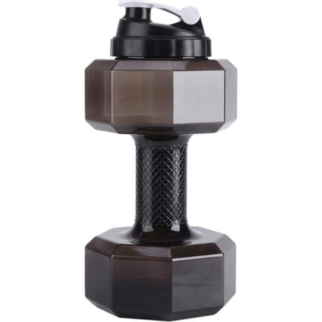Gourde Sport Forme Haltere, 2, 2 L Bouteille d'eau portable, Fitness Exercise Gym Cruche Water Bottle, Bouteille d'eau extérieur (1/5)