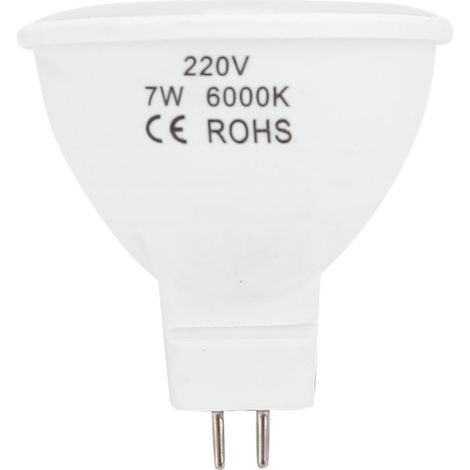 Ampoule LED MR16 - 7W AC220V Lumière Blanche - Éclairage Décoratif Aluminium - Intérieur Restaurant Bar - Lot De 1 (1/5)