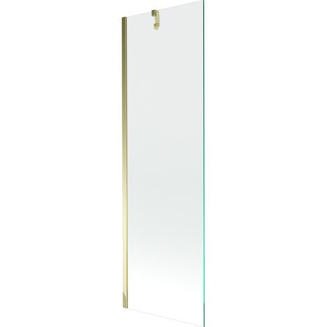 Mexen Next 1-Flügel-Badewannenwand 60 x 150 cm, transparent, Gold - 895-060-000-00-00-50