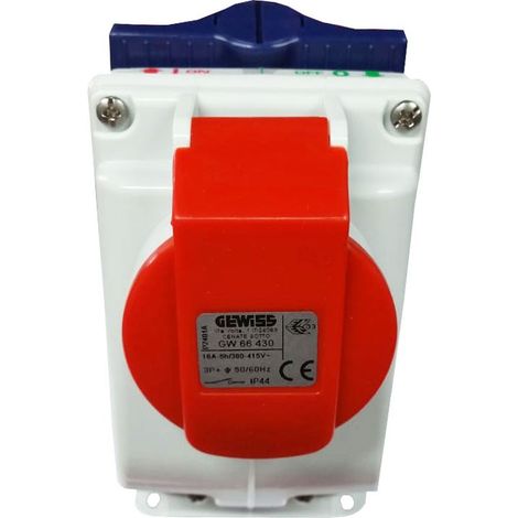 COMBIBLOC S.F.IP44 3P+T 16A 400V 6H GEWISS GW66430 (1/3)
