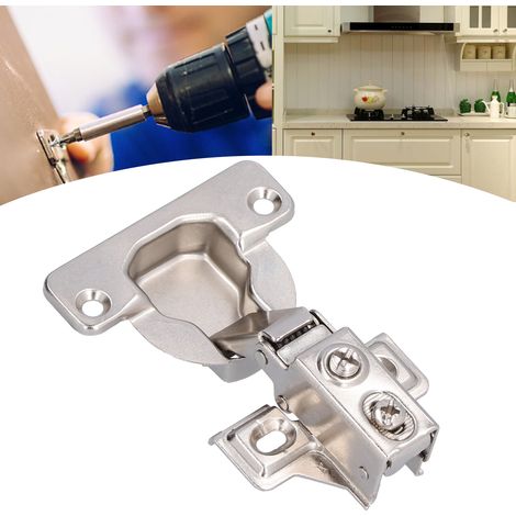 Juego de bisagras de acero laminado en frío de American Hinge para armarios y roperos – cobertura total de 95°, incluye tornillos. (1/5)