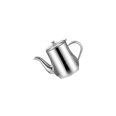 Filtro/separatore d'olio/bottiglia per olio con colino in metallo, in acciaio inox, per conservare olio da cucina e da frittura, capacità 18/32 oz - Crezuo