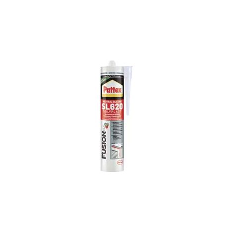 PATTEX SILICONE SL 620 NEUTRO COLORATO- - ml.300 marrone RAL 8014 - 2 pezzi HENKEL