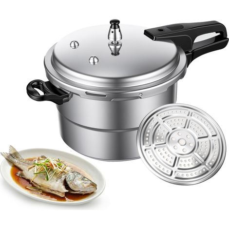 Autocuiseur aluminium - Cocotte-minute - 7L - Autocuiseur professionnel - plaque vapeur - 70Kpa - Cuisinières gaz plaques induction (1/5)