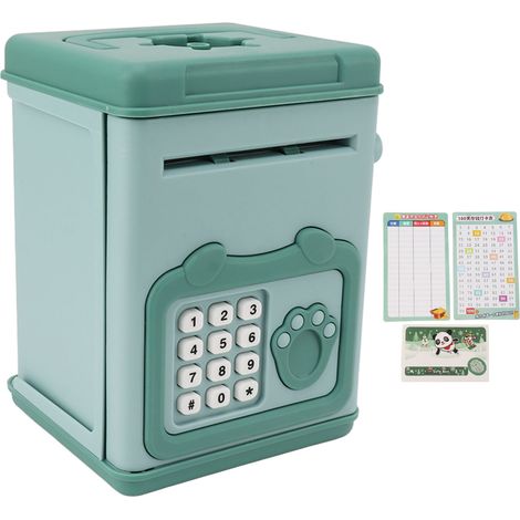 Coffre-fort pour enfants avec code secret et grand compartiment, thème panda - Idéal pour garçons et filles (1/5)