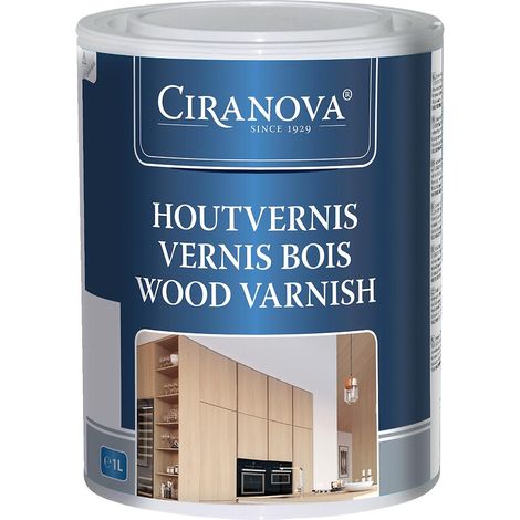 Vernis bois à séchage rapide VERNIS BOIS sans effet visuel laiteux incolore mat bidon de 1l - BLANCHON