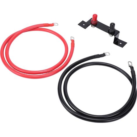 Car Battery Terminals Remote Battery Terminals 4AWG 1.2M Jumper Pole Relocation Kit with Heavy Duty Mounting Brackets for UTV (1/5)