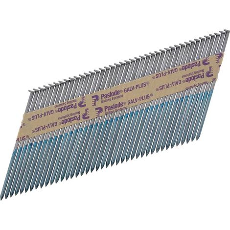 Paslode 3.1 x 90mm IM350 Smooth Nails Galv-Plus® Finish Box of 2200 + 2 Fuel Cells PAS141234 (1/3)