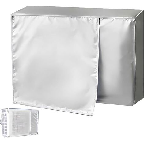 Cache Climatiseur Exterieur, Housse Climatiseur Extérieur Poussière, Housse Climatiseur, Couverture Extérieure De Climatiseur, Protection Pluie Et Soleil, pour unité Externe (96x40x70cm) (1/4)