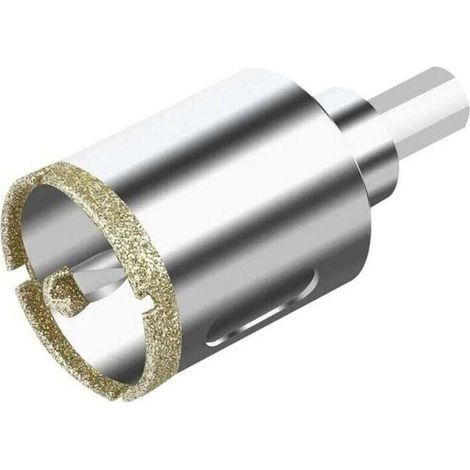 Scie Cloche Diamantée 40mm avec Foret Guidage de Centrage, Scie Cloche Carrelage avec revêtement diamant, Foret trépan Diamant pour verre, carrelage, céramique, marbre, granit