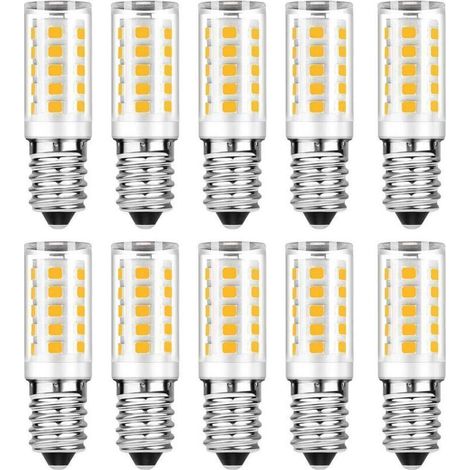Lot de 10 Ampoule LED E14 - 5 W - 500 lm - 6000 K - Non Dimmable - Pour Lampe Table Plafonnier Lustre - 220–240 V CA (1/4)