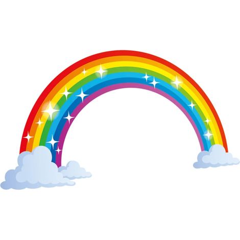Sticker mural géant arc en ciel pour réfrigérateur (1/5)