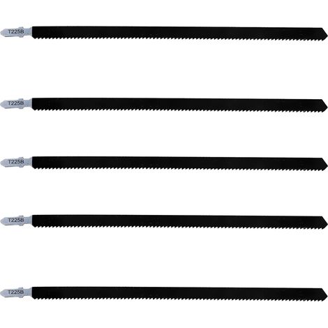 5 Pcs T225B 250mm Jigsaw Blades for Wood and Metal, Extra Long Jigsaw Blades with Universal T-Shank, Precise Cutting, Durable and Compatible with Most Jigsaws (1/5)