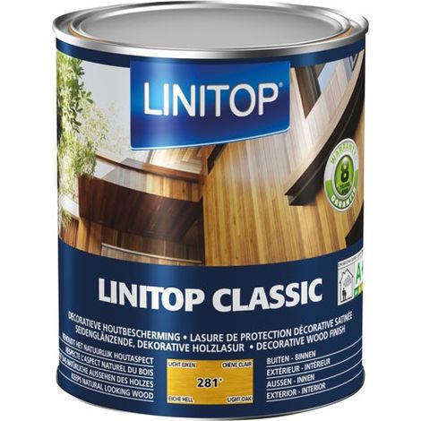 Durieu Linitop Classic Lasure Satin 1l Hell Eiche - Linitop