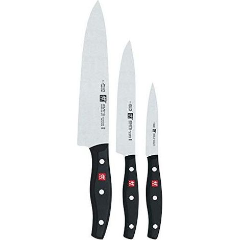 Zwilling Twin Pollux Set de Trois Couteaux Noir