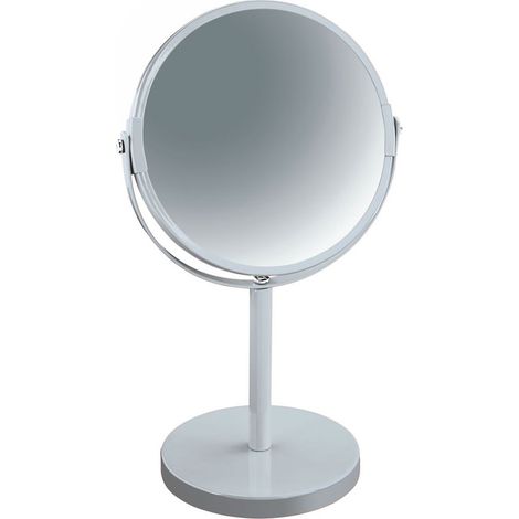 Espejo de aumento con soporte Acero SYDNEY Blanco Spirella