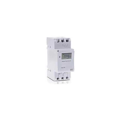 Interrupteur industriel TM615-2, minuterie numérique programmable électronique à microprocesseur, commande par relais, 12 V, 110 V, 220 V, 16 A, montage sur rail DIN (1/3)