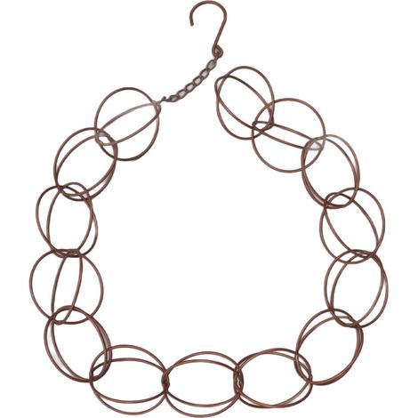 Campanelli a vento in metallo da appendere, catena per la pioggia, funzione di drenaggio, anello decorativo, campanelli a vento con gancio per casa, balcone, patio, grondaie, 120 cm