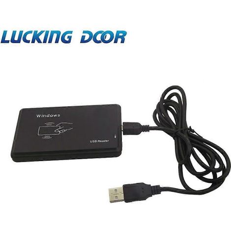 Lecteur de cartes magnétiques USB sans contact M1 S50 1K à port USB 125 kHz ou 13,56 MHz pour système de contrôle d'accès RFID R20C 13,56 MHz (1/5)