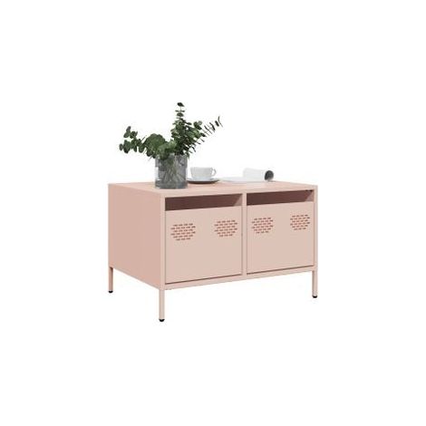 Meuble TV rose 68x50x43,5 acier laminé à froid (1/5)