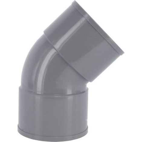 Coude PVC 45° Femelle/Femelle Ø125 - First Plast (1/2)