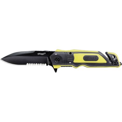 [GEBRAUCHT] B-Ware Walther Rettungsmesser ERK fluoreszierend mit Gurtschneider & Glasbrecher
